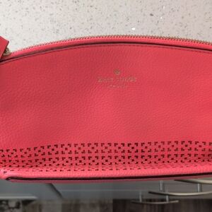 Kate Spade Coral Crossbody Bag with Gold Accents See Pictures For A Call Out